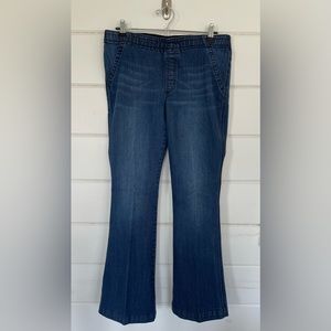 Chicos Platinum Flare Jeans